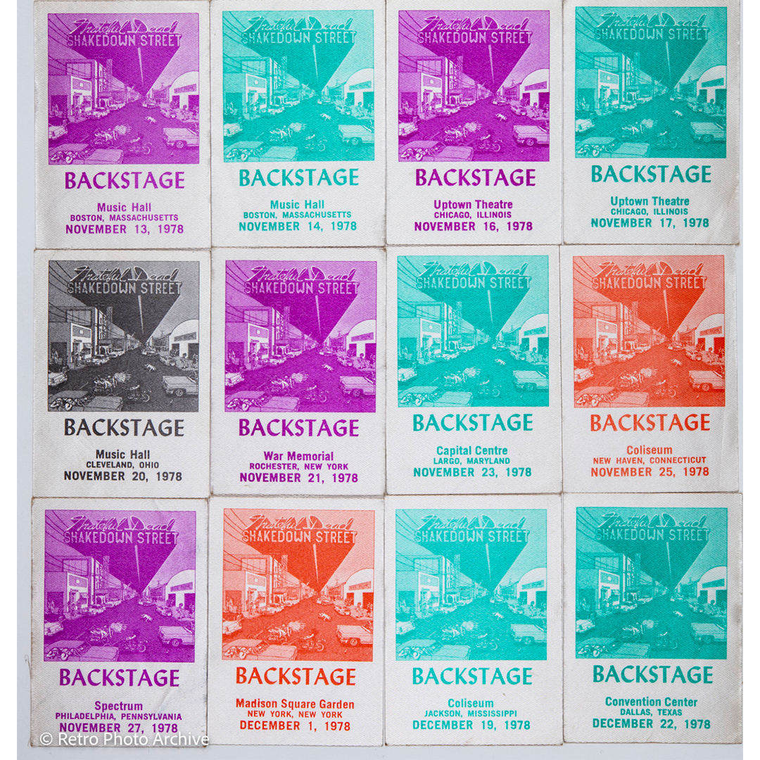 Dan Healy Backstage Passes (11/13/1978 - 12/22/1978) Bundle