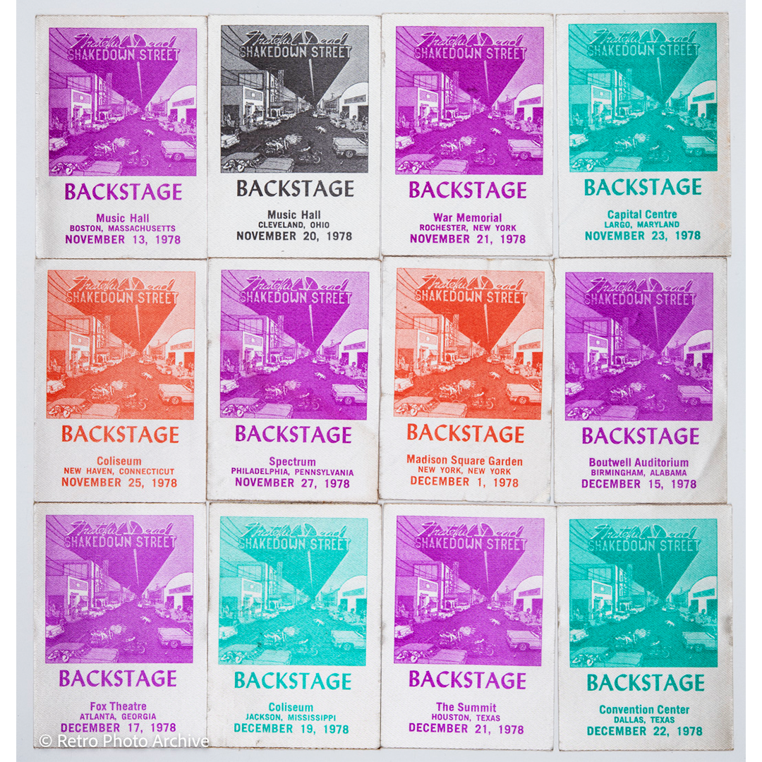 Dan Healy Backstage Passes (11/13/1978 -12/22/1978) Bundle