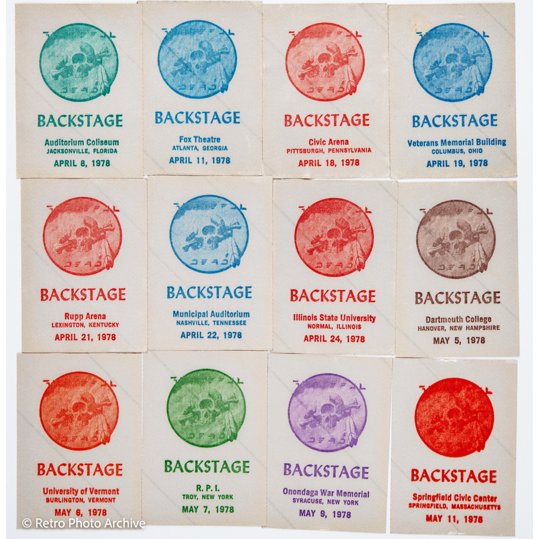 Dan Healy Backstage Passes (04/08/1978 -05/11/1978) Bundle