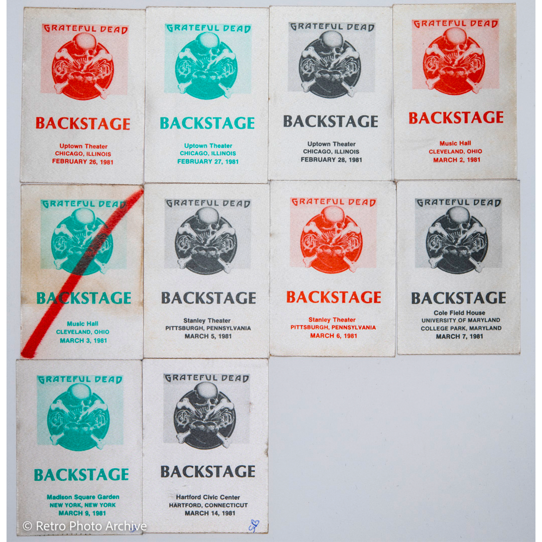 Dan Healy Backstage Passes (02/26/1981 - (03/14/1981) Bundle