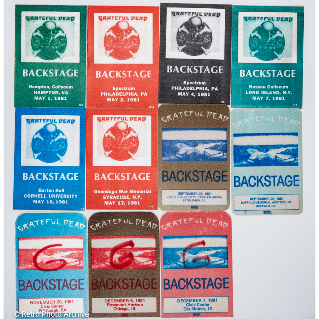 Dan Healy Backstage Passes (05/01/1981 - (12/07/1981) Bundle