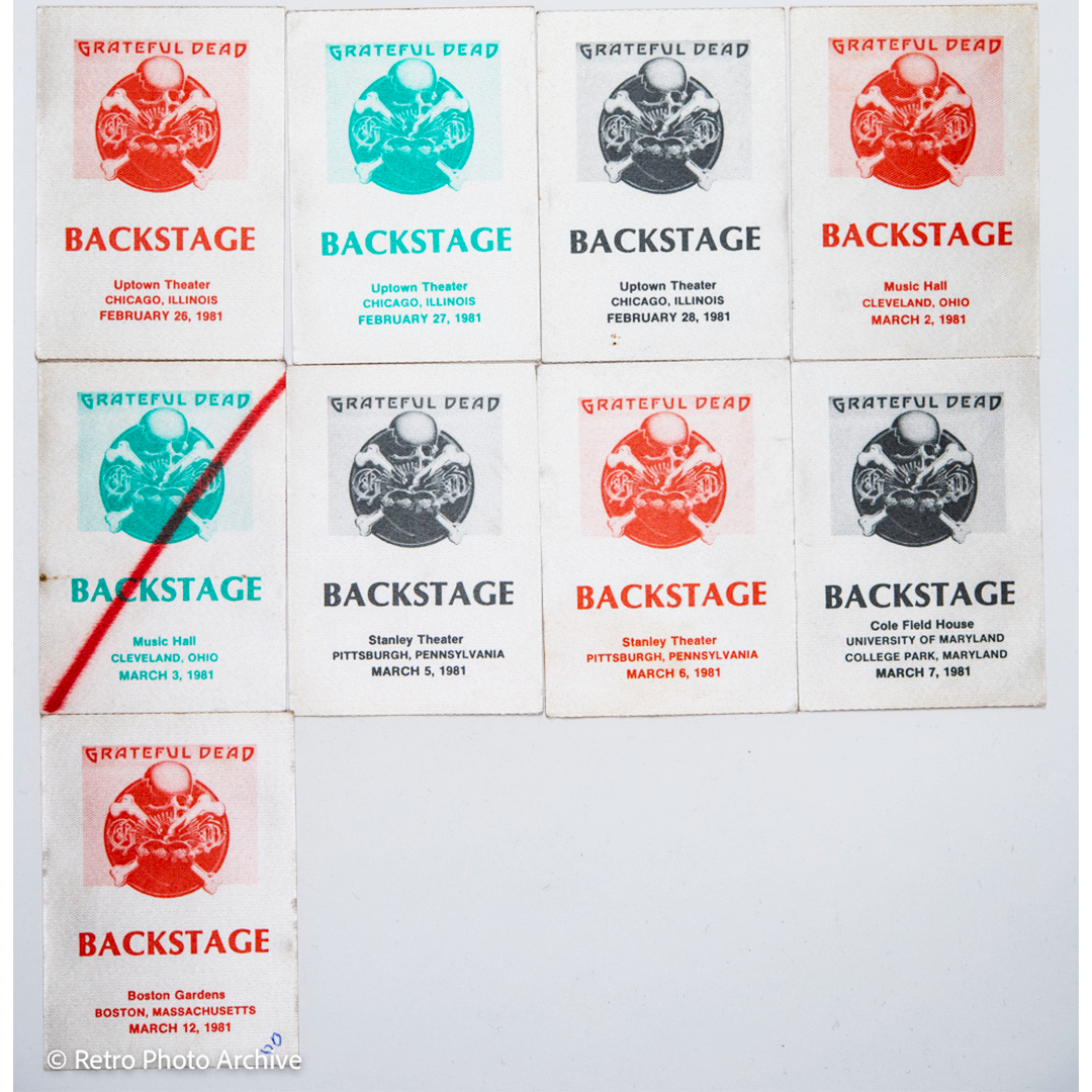 Dan Healy Backstage Passes (02/26/1981 - (03/12/1981) Bundle