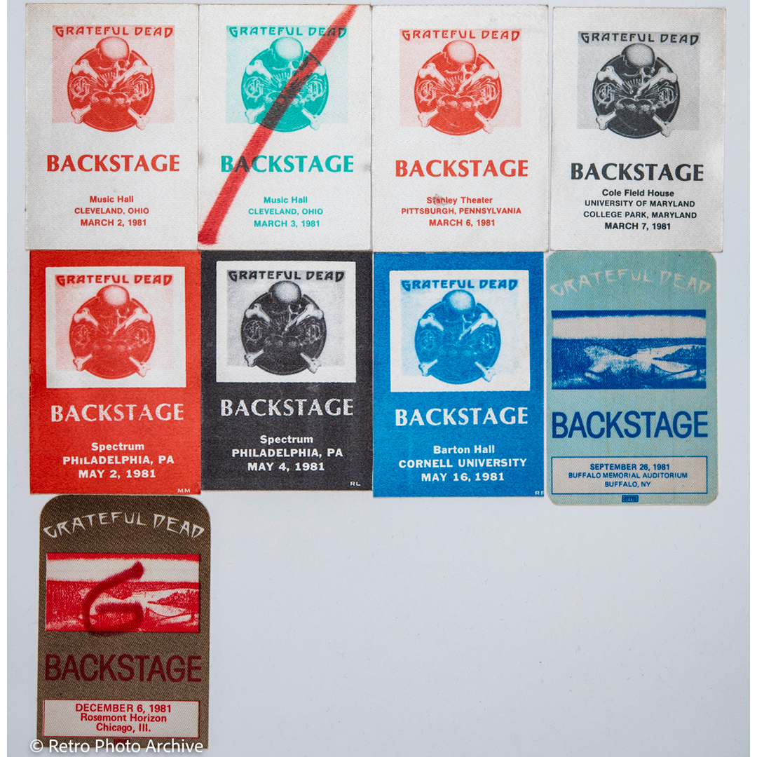 Dan Healy Backstage Passes (03/02/1981 - (12/06/1981) Bundle
