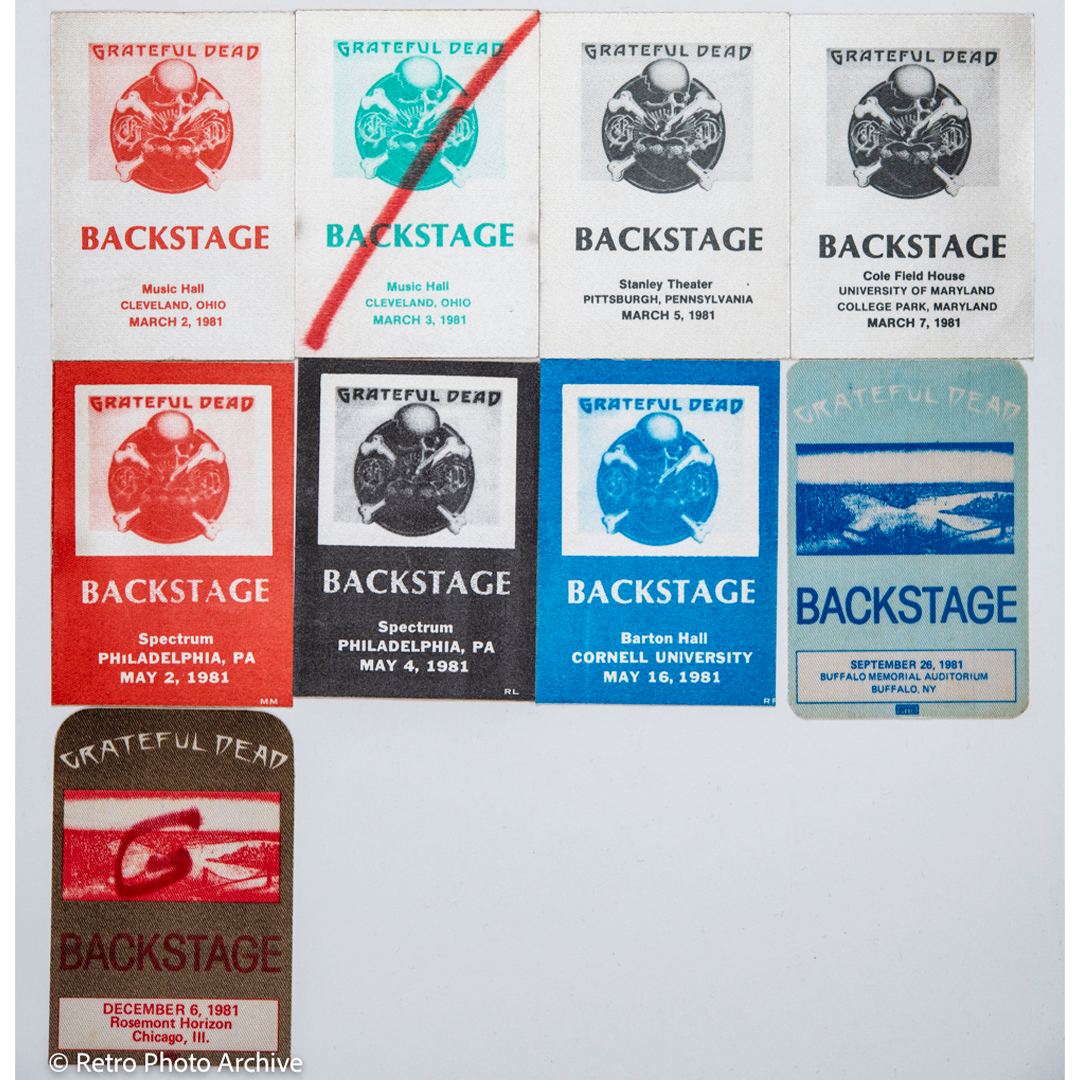 Dan Healy Backstage Passes (03/02/1981 - (12/06/1981) Bundle