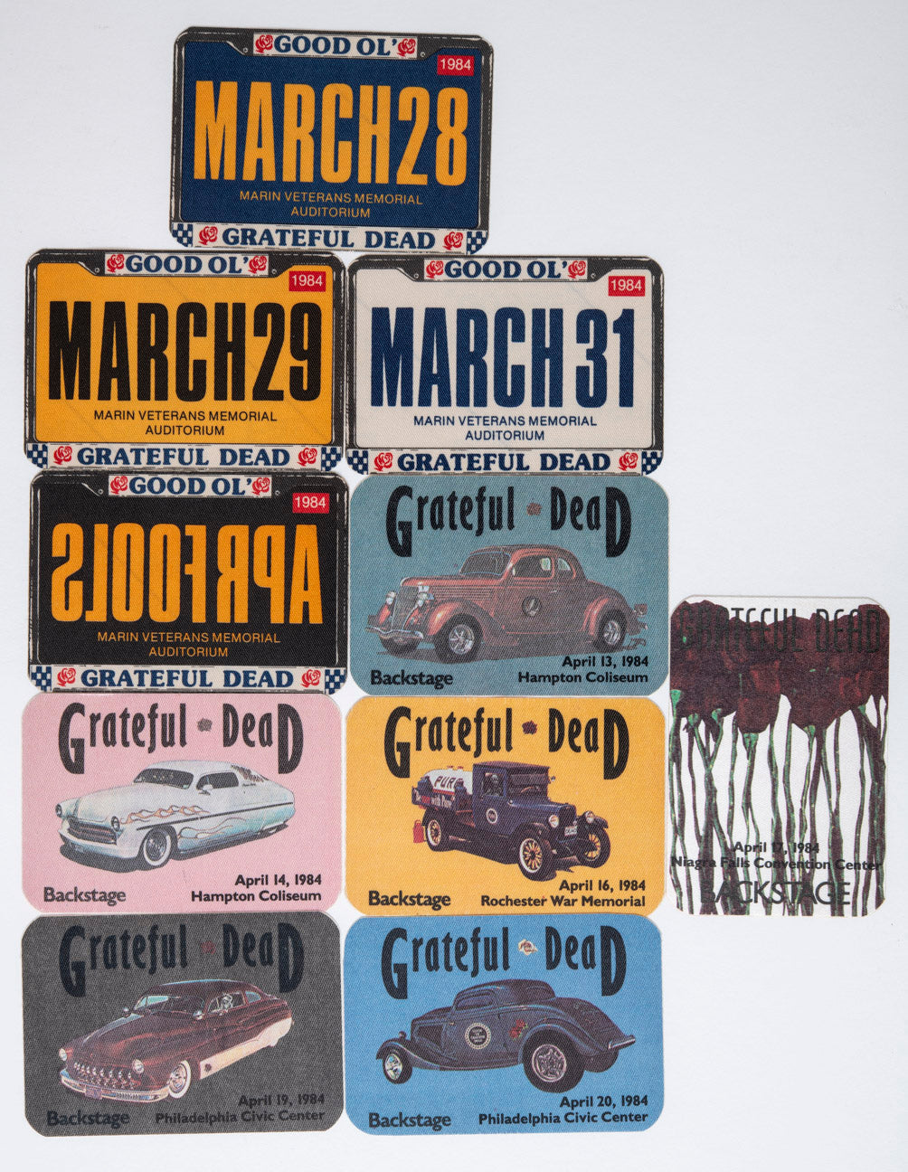 Robbie Taylor Backstage Passes (03/28/1984 - 04/20/1984) Bundle