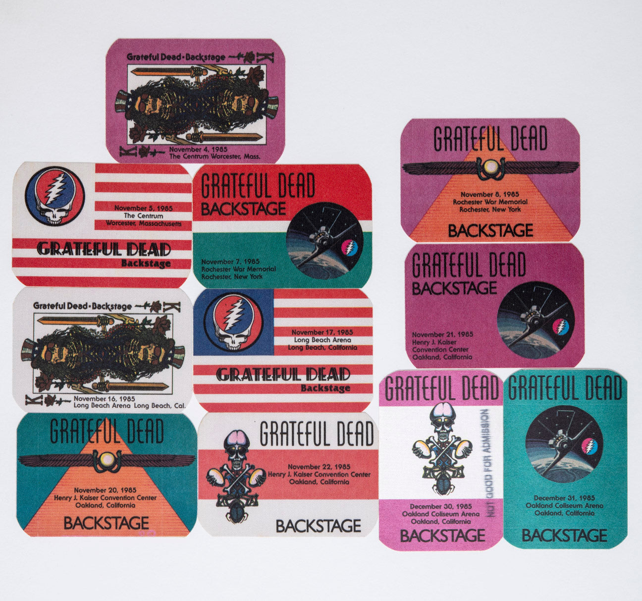 Robbie Taylor Backstage Passes (11/04/1985 - 12/31/1985) Bundle