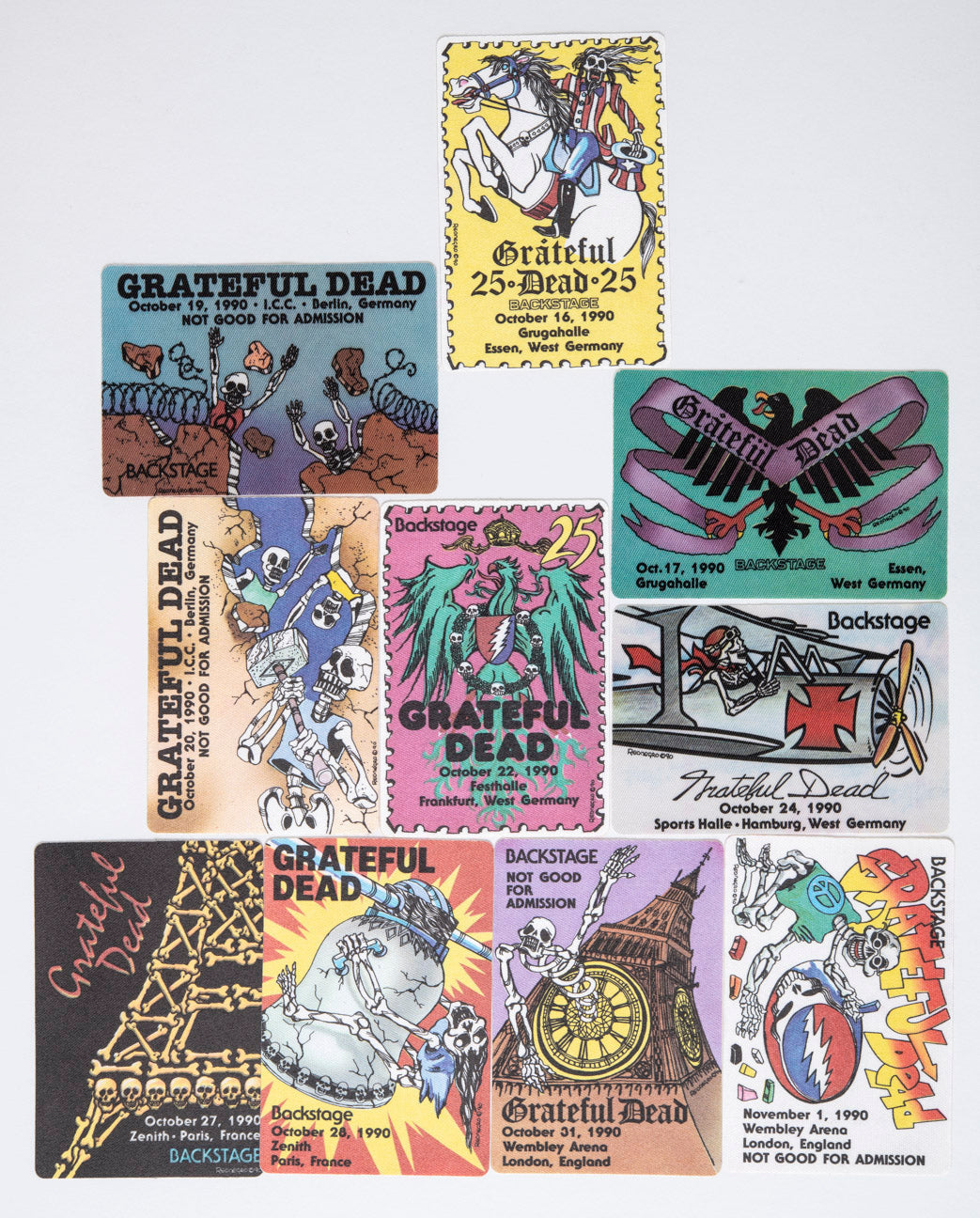 Robbie Taylor Backstage Passes (10/16/1990 - 11/01/1990) Bundle