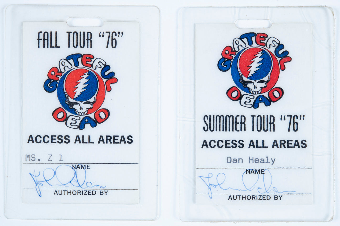 Dan Healy Backstage Laminates (Fall + Summer Tour 1976) Bundle