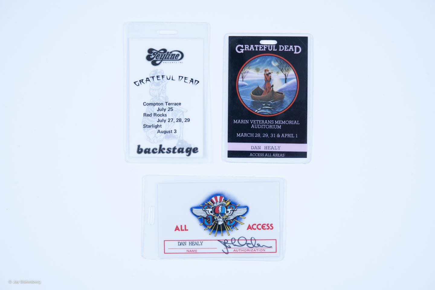 Dan Healy Backstage Laminates (1982-1983) Bundle A