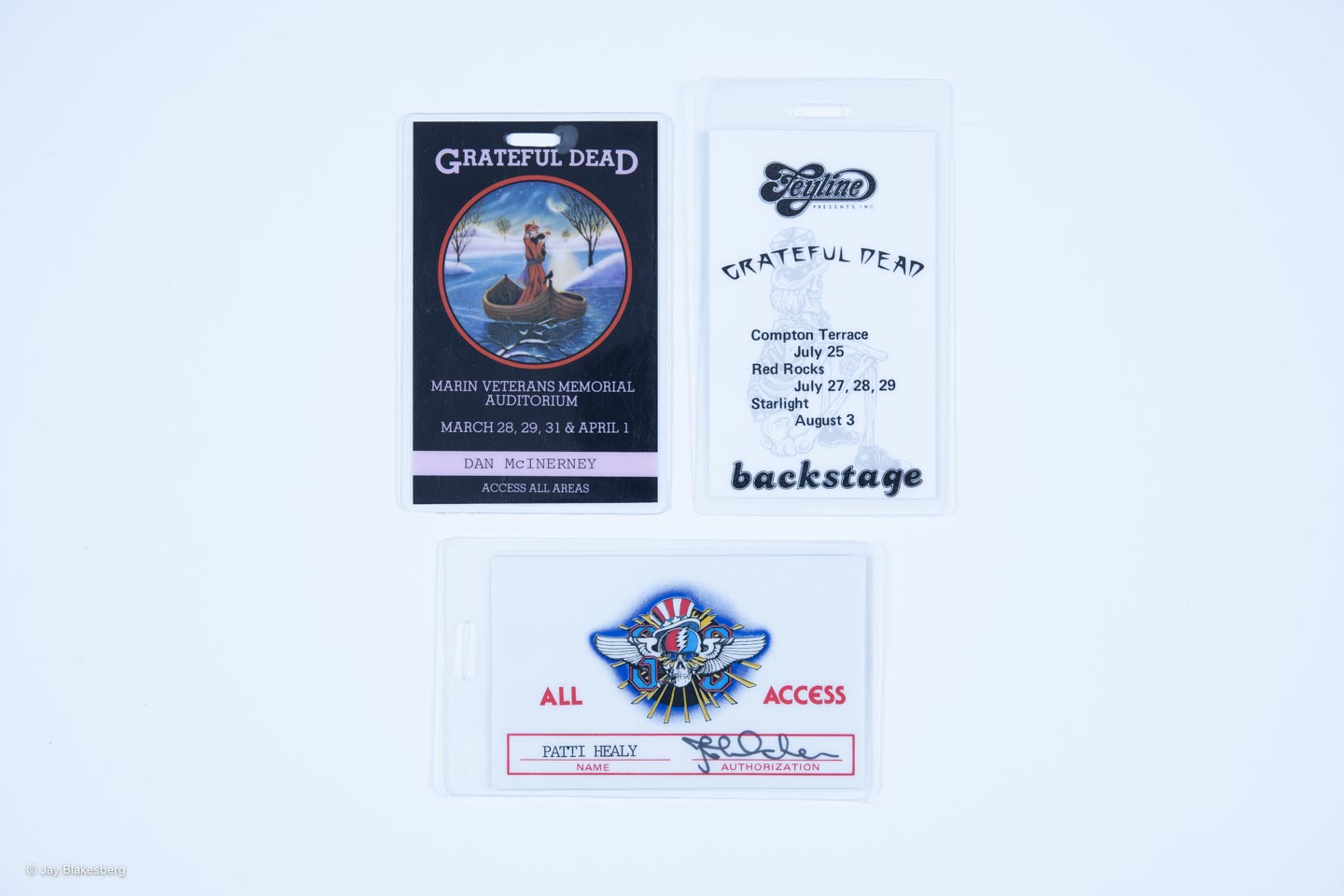 Dan Healy Backstage Laminates (1982-1983) Bundle B