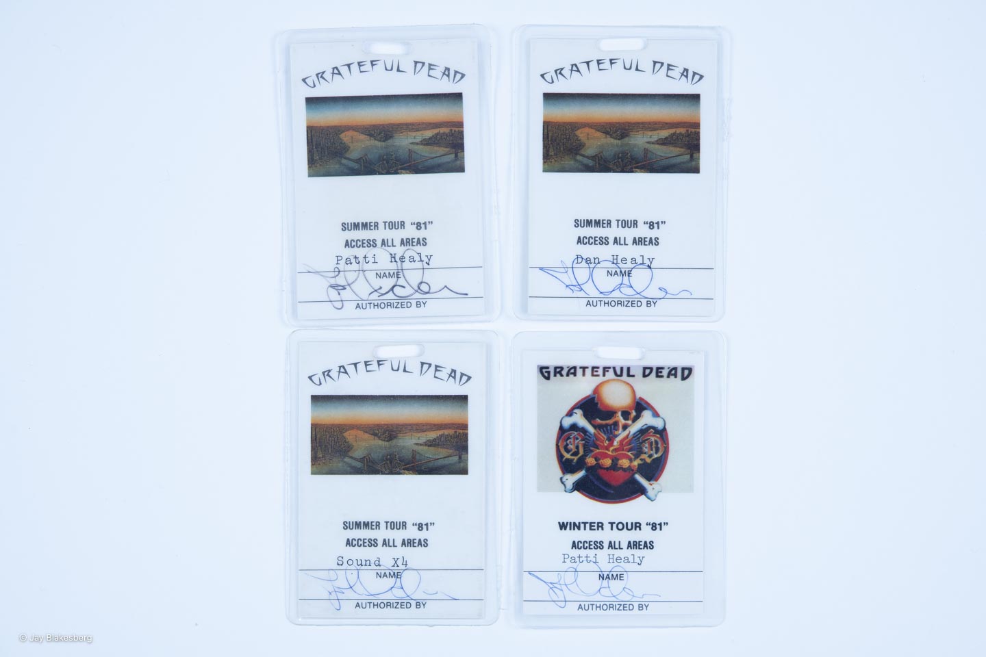 Dan Healy Backstage Laminates (1981) Bundle B