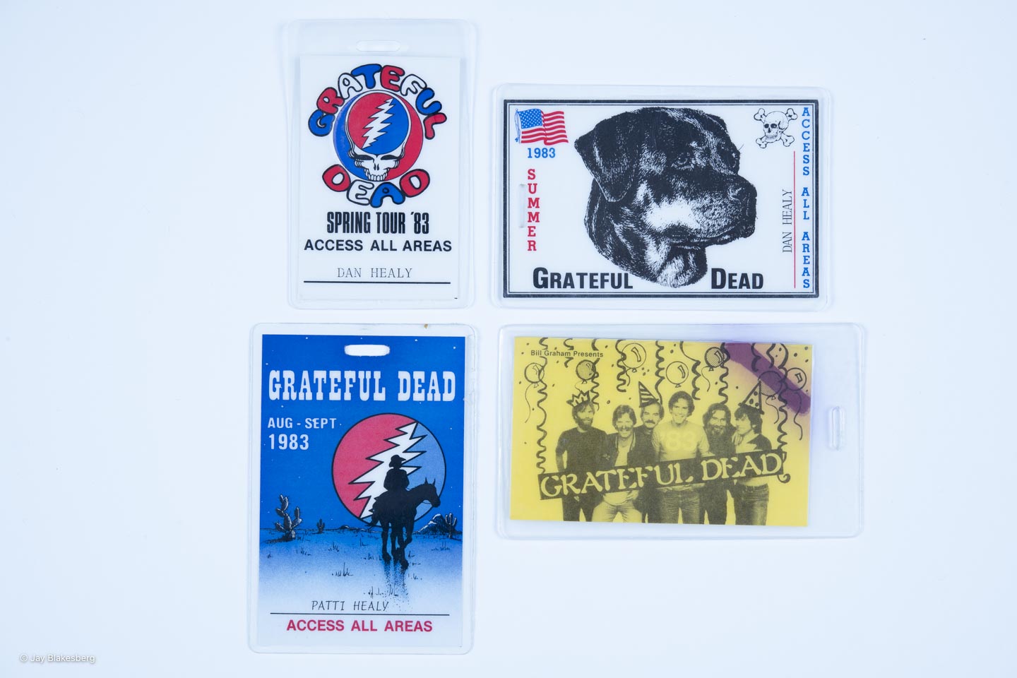 Dan Healy Backstage Laminates (1983) Bundle A