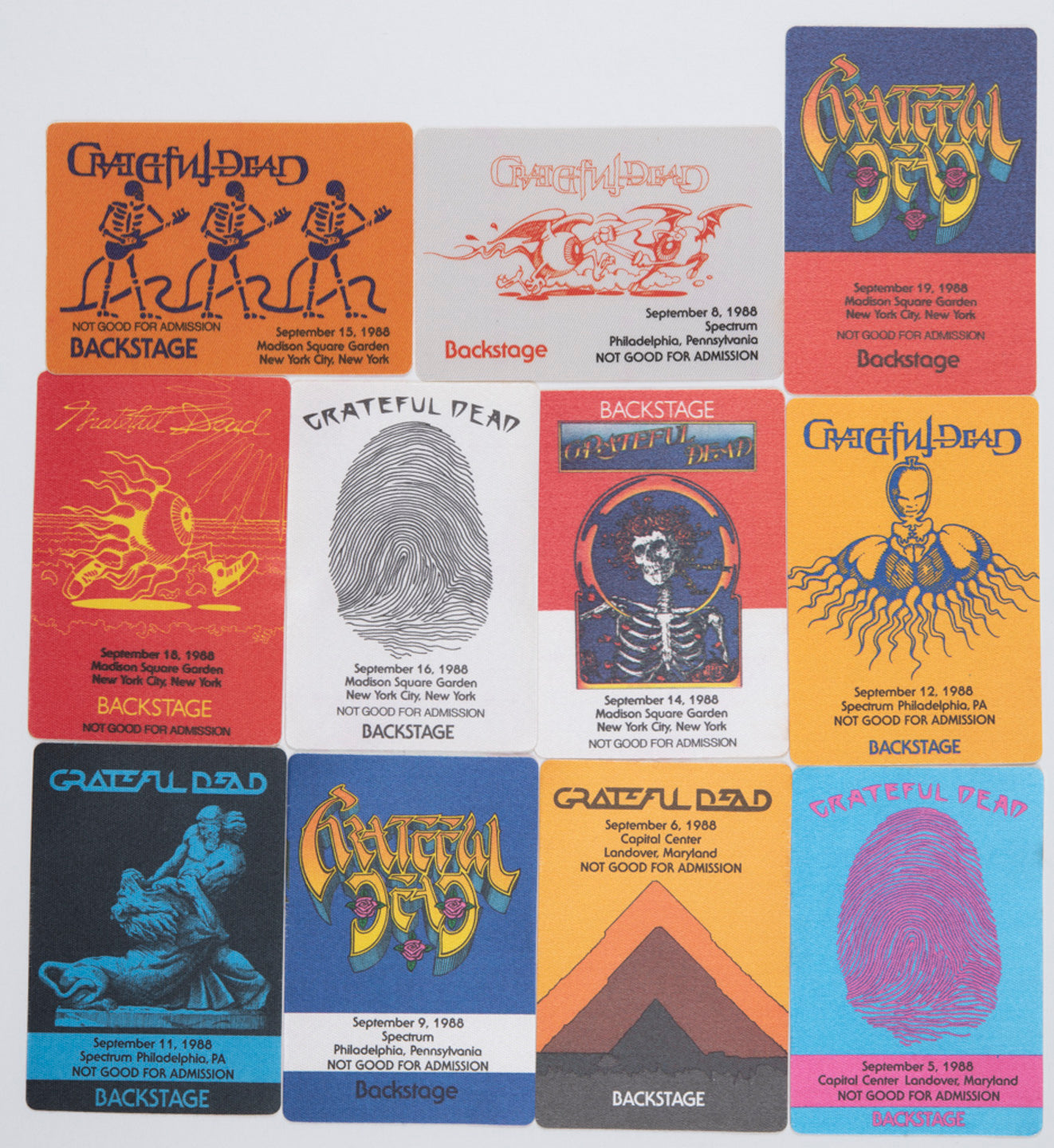 Robbie Taylor Backstage Passes (9/05/1988 - 9/19/1988) Bundle