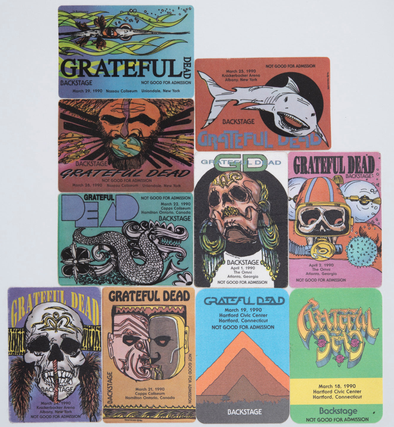 Robbie Taylor Backstage Passes (3/18/1990 - 4/02/1990) Bundle