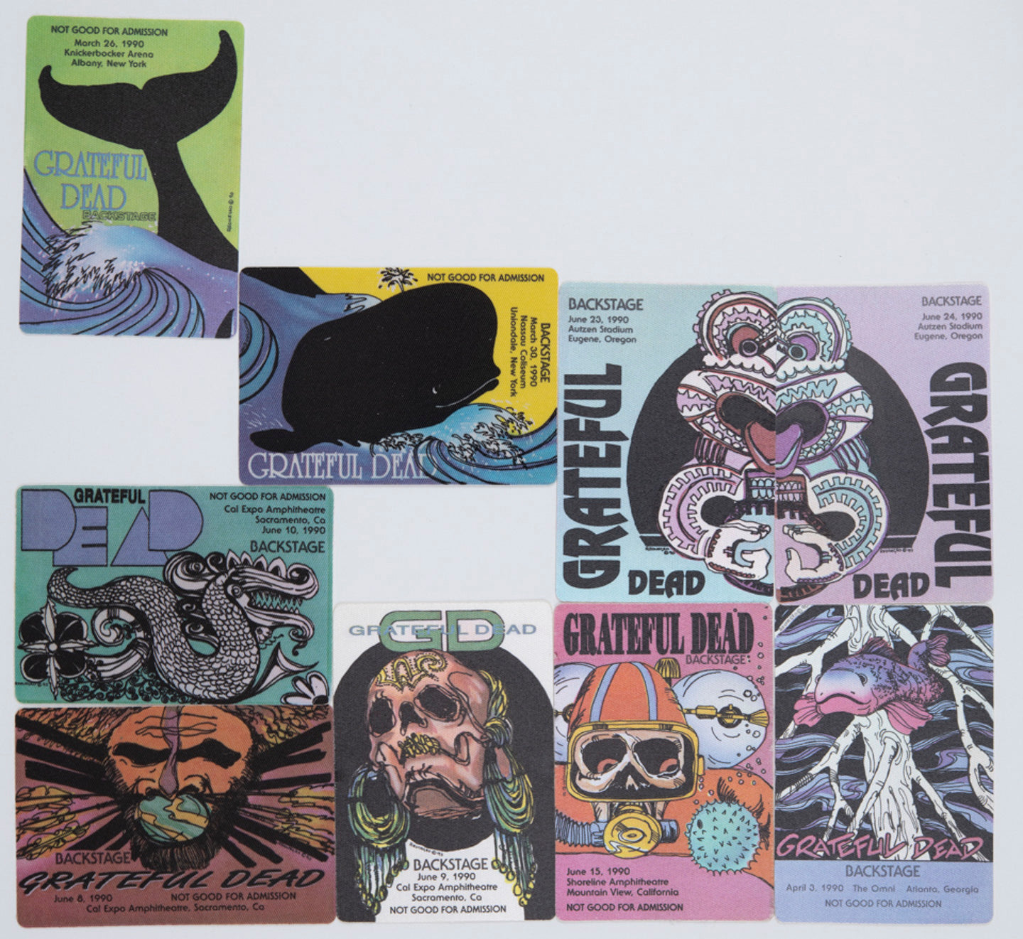 Robbie Taylor Backstage Passes (3/26/1990 - 6/24/1990) Bundle