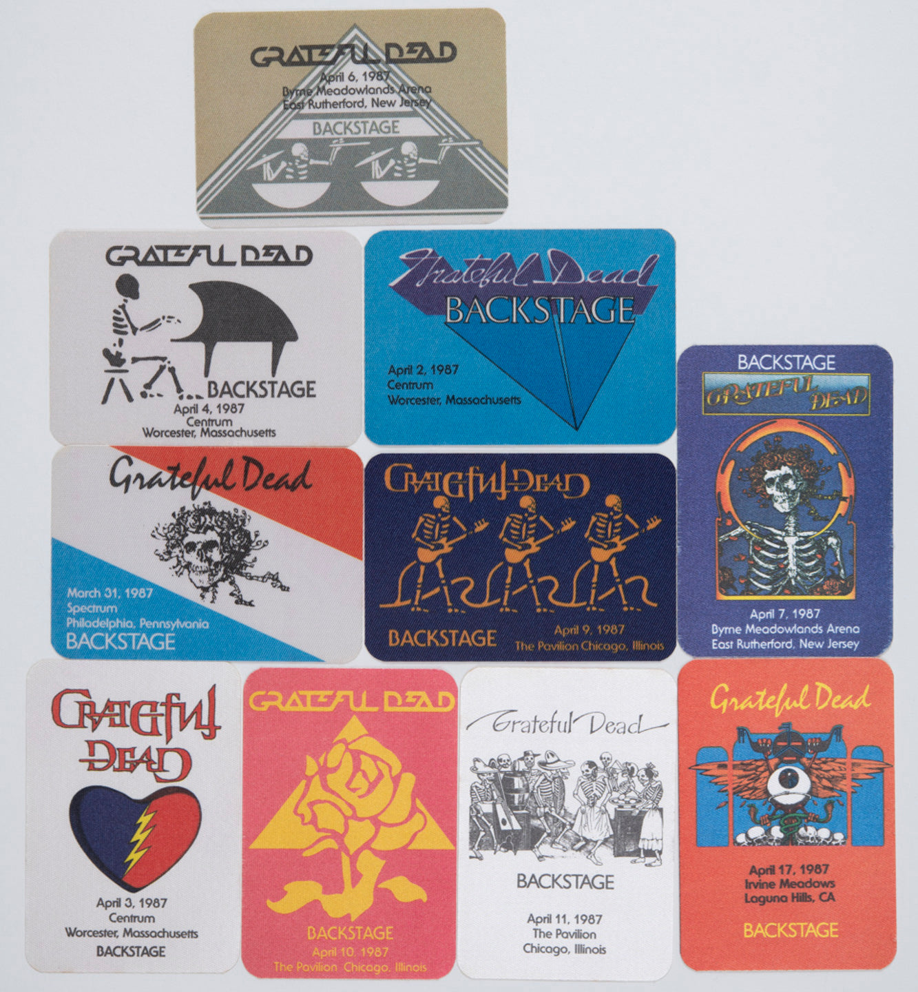 Robbie Taylor Backstage Passes (3/31/1987 - 4/17/1987 ) Bundle