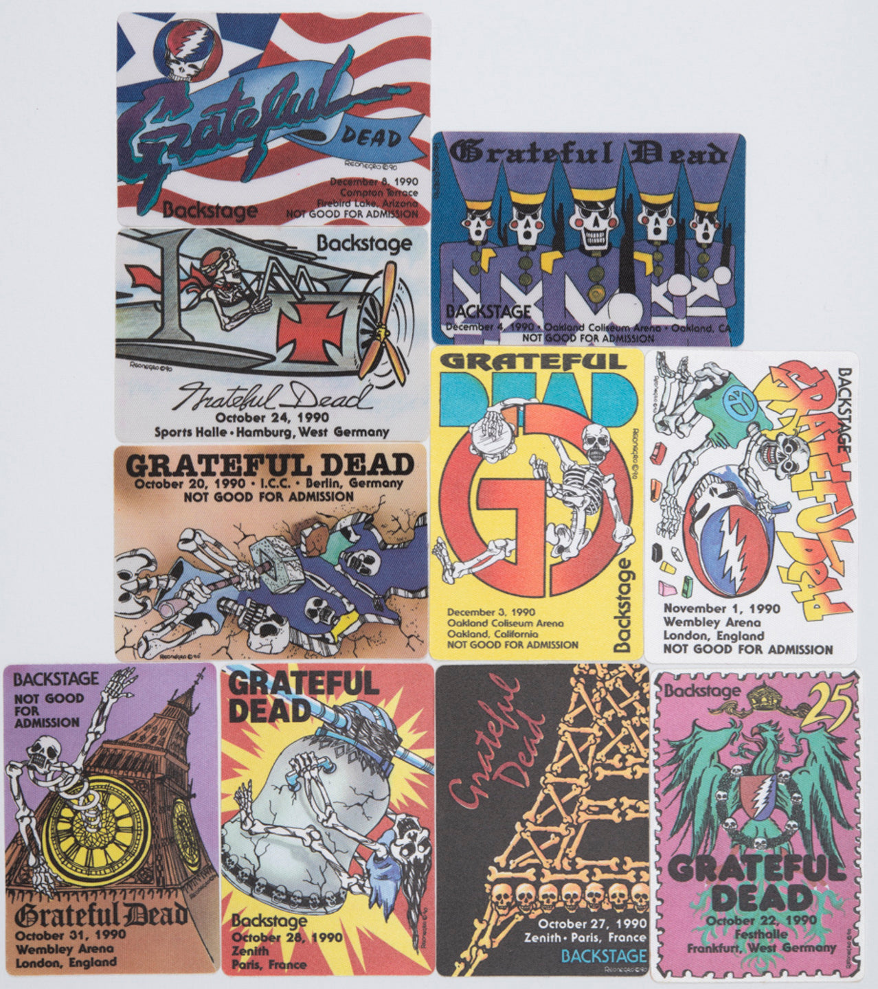 Robbie Taylor Backstage Passes (10/20/1990 - 12/08/1990) Bundle