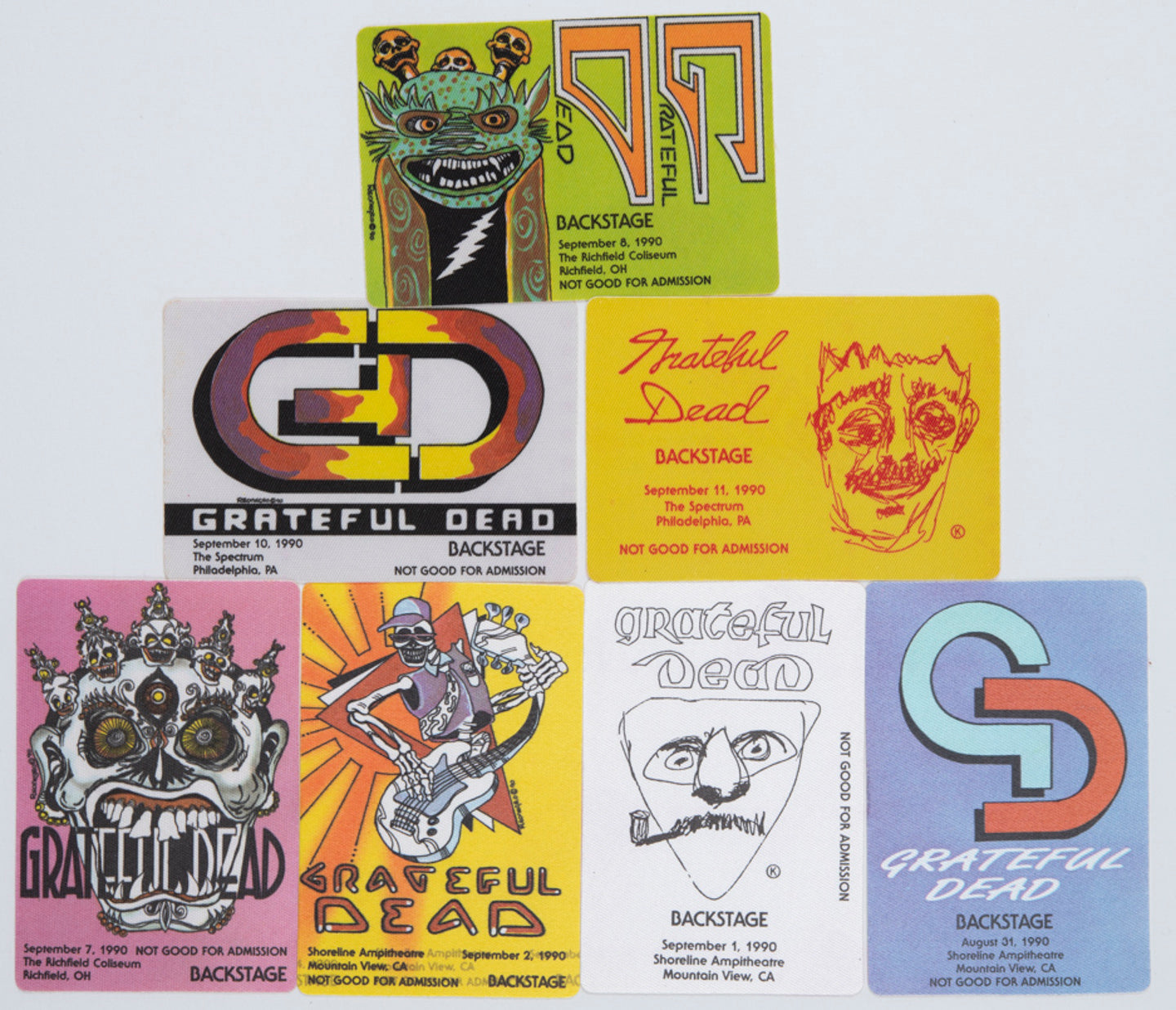 Robbie Taylor Backstage Passes (8/31/1990 - 9/11/1990) Bundle