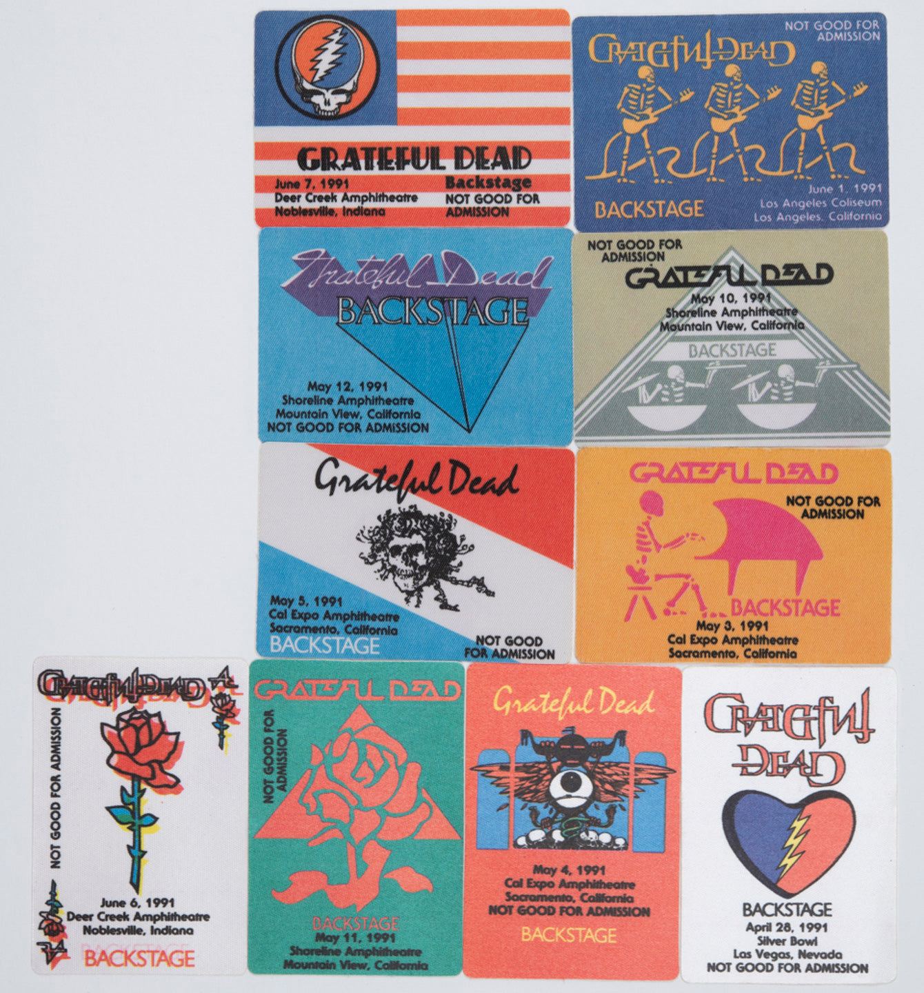 Robbie Taylor Backstage Passes (4/28/1991 - 6/07/1991) Bundle