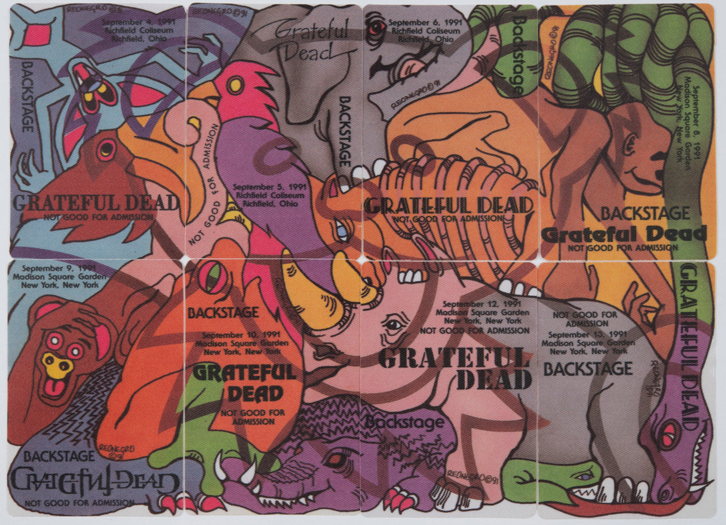 Robbie Taylor Backstage Passes (9/04/1991 - 9/13/1991) Bundle