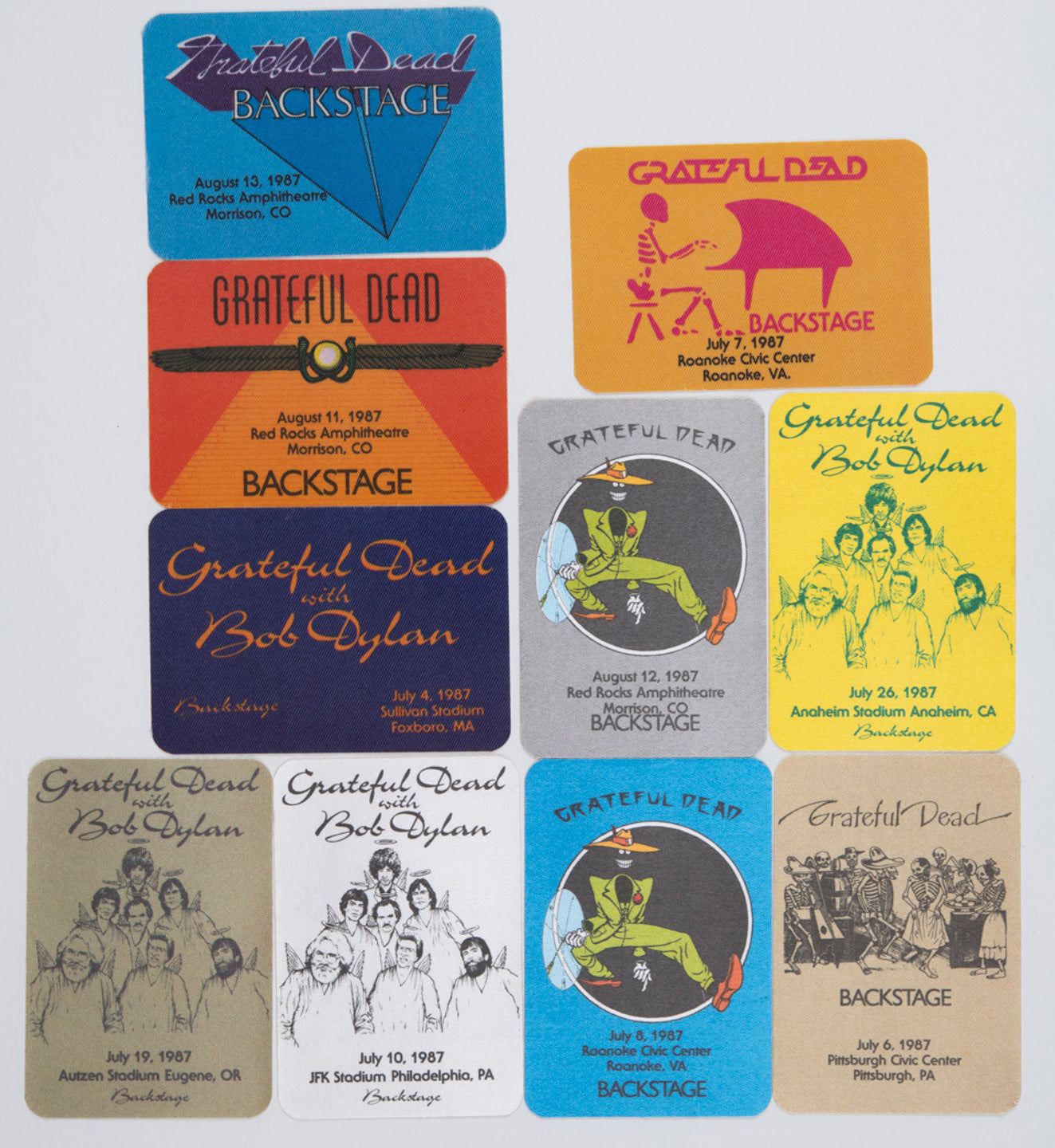 Robbie Taylor Backstage Passes (7/04/1987 - 8/13/1987) Bundle