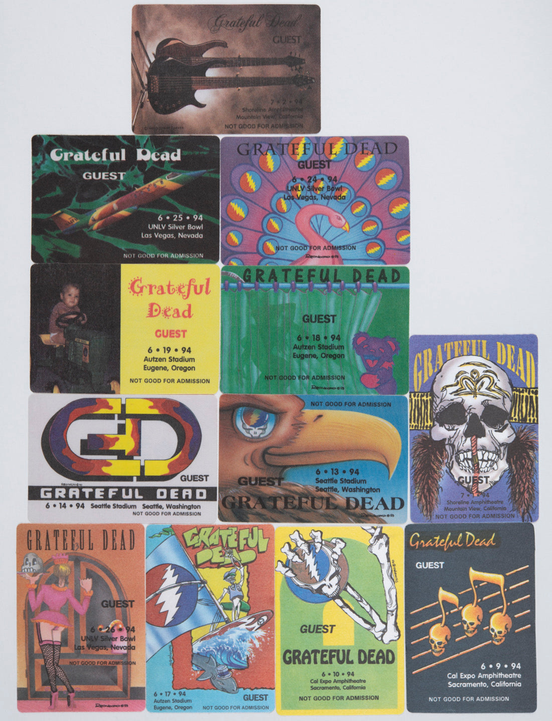 Robbie Taylor Backstage Passes (6/09/1994 - 7/02/1994) Bundle