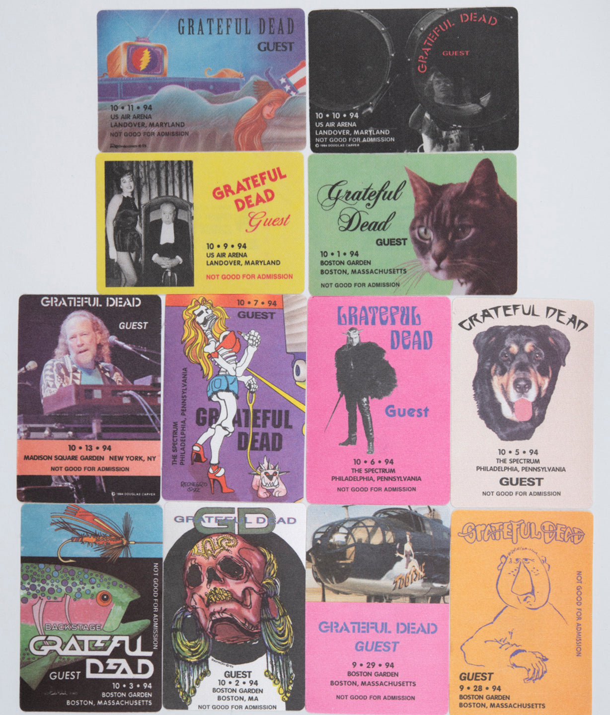 Robbie Taylor Backstage Passes (9/28/1994 - 10/13/1994) Bundle