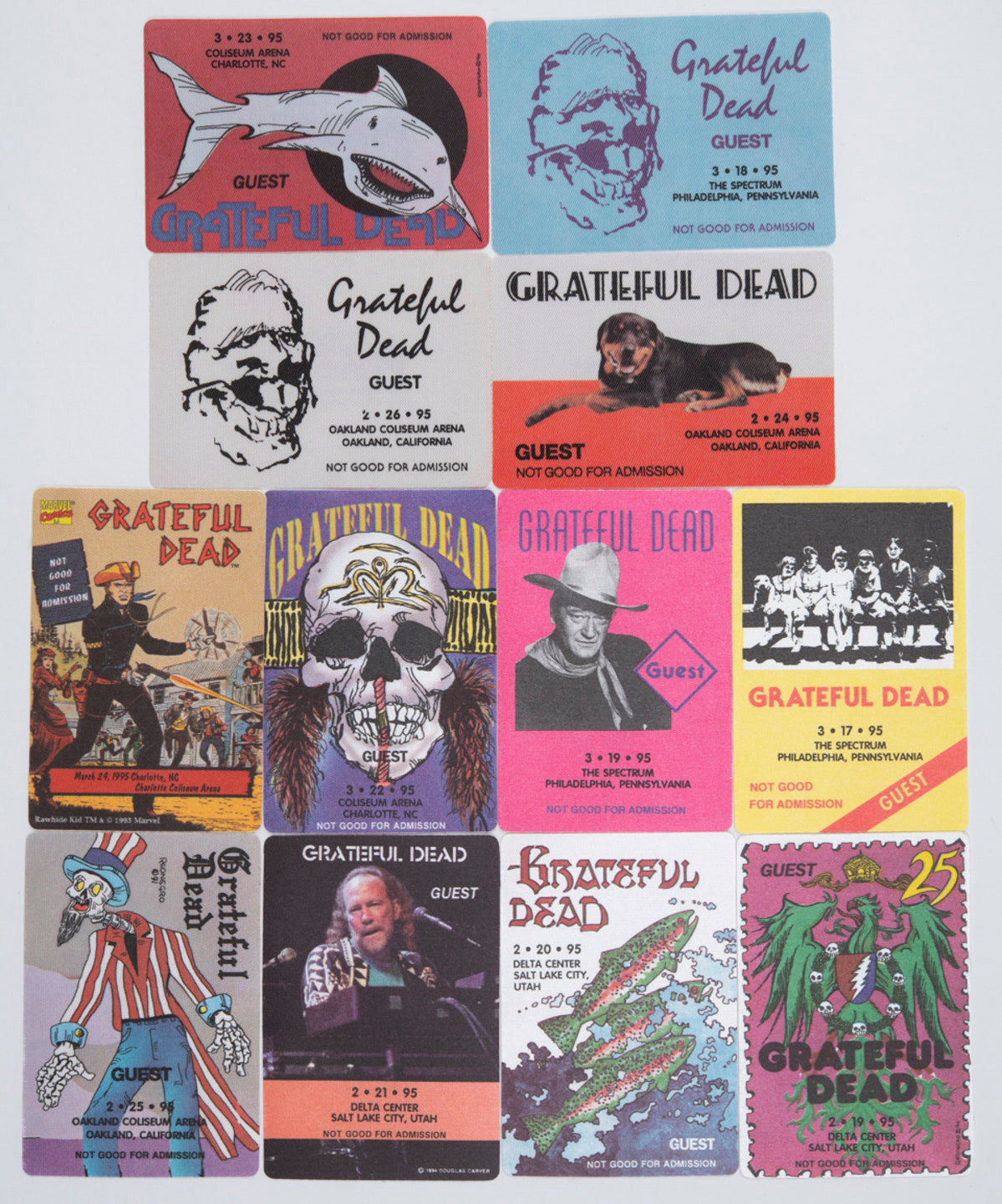 Robbie Taylor Backstage Passes (2/19/1995 - 3/24/1995) Bundle