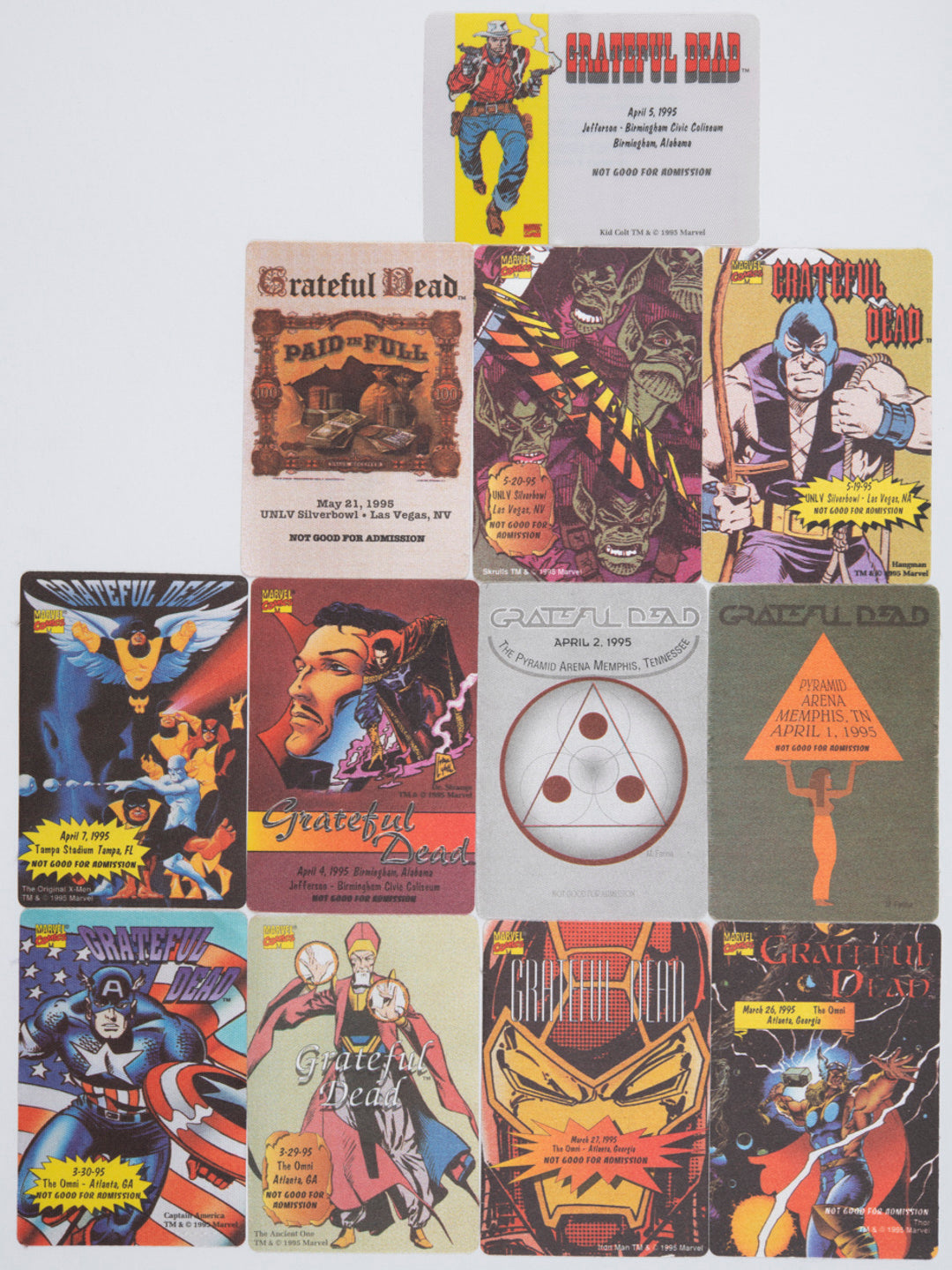 Robbie Taylor Backstage Passes (3/26/1995 - 5/21/1995) Bundle