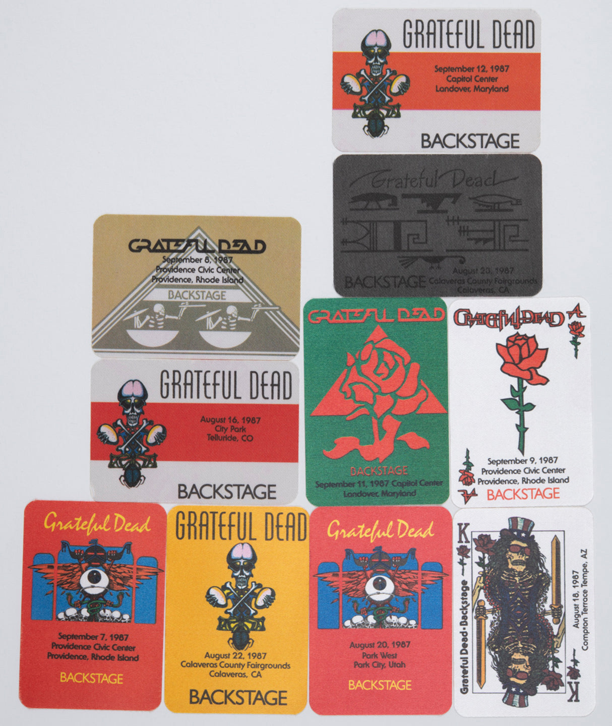 Robbie Taylor Backstage Passes (8/16/1987 - 9/12/1987) Bundle