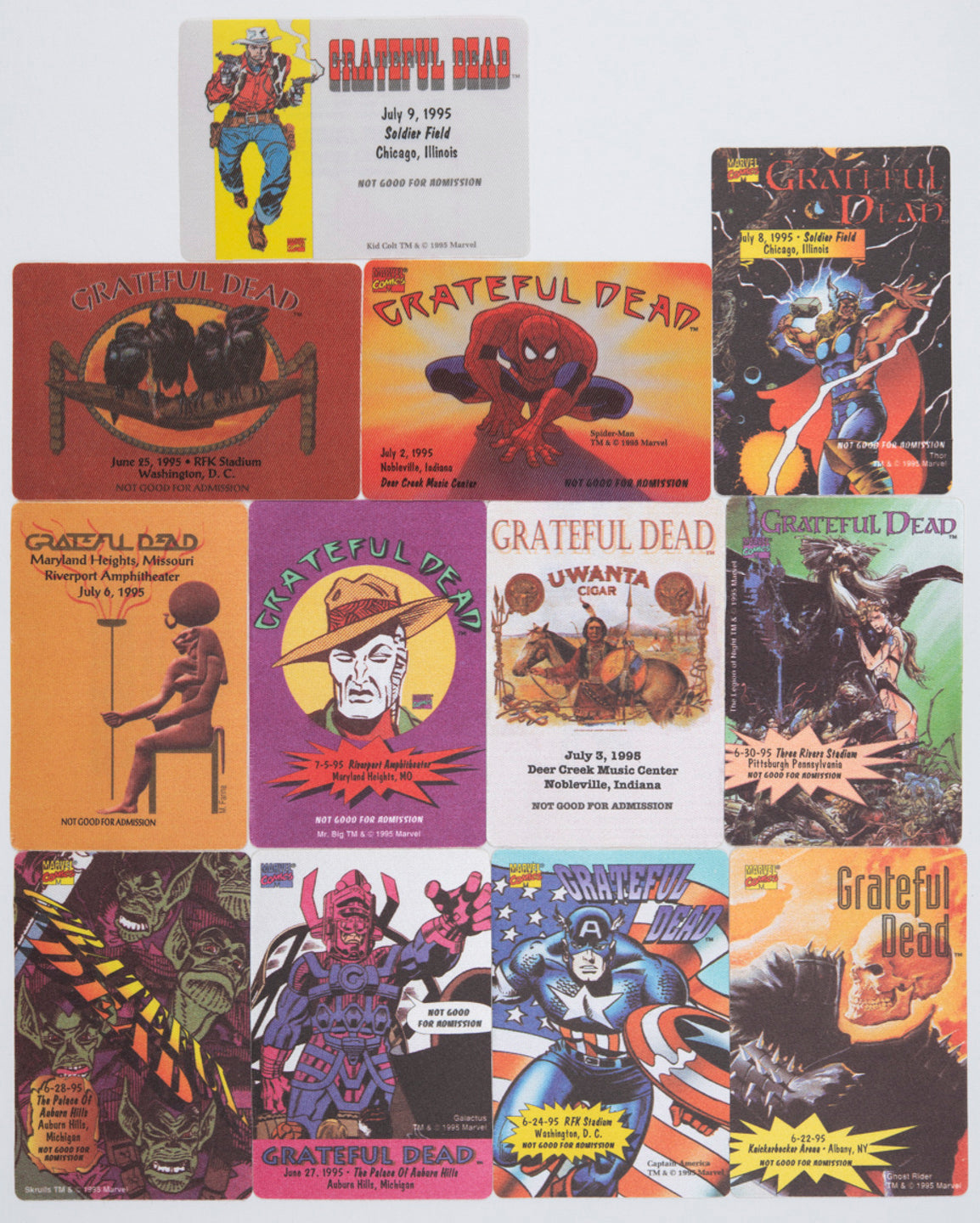 Robbie Taylor Backstage Passes (6/22/1995 - 7/09/1995) Bundle