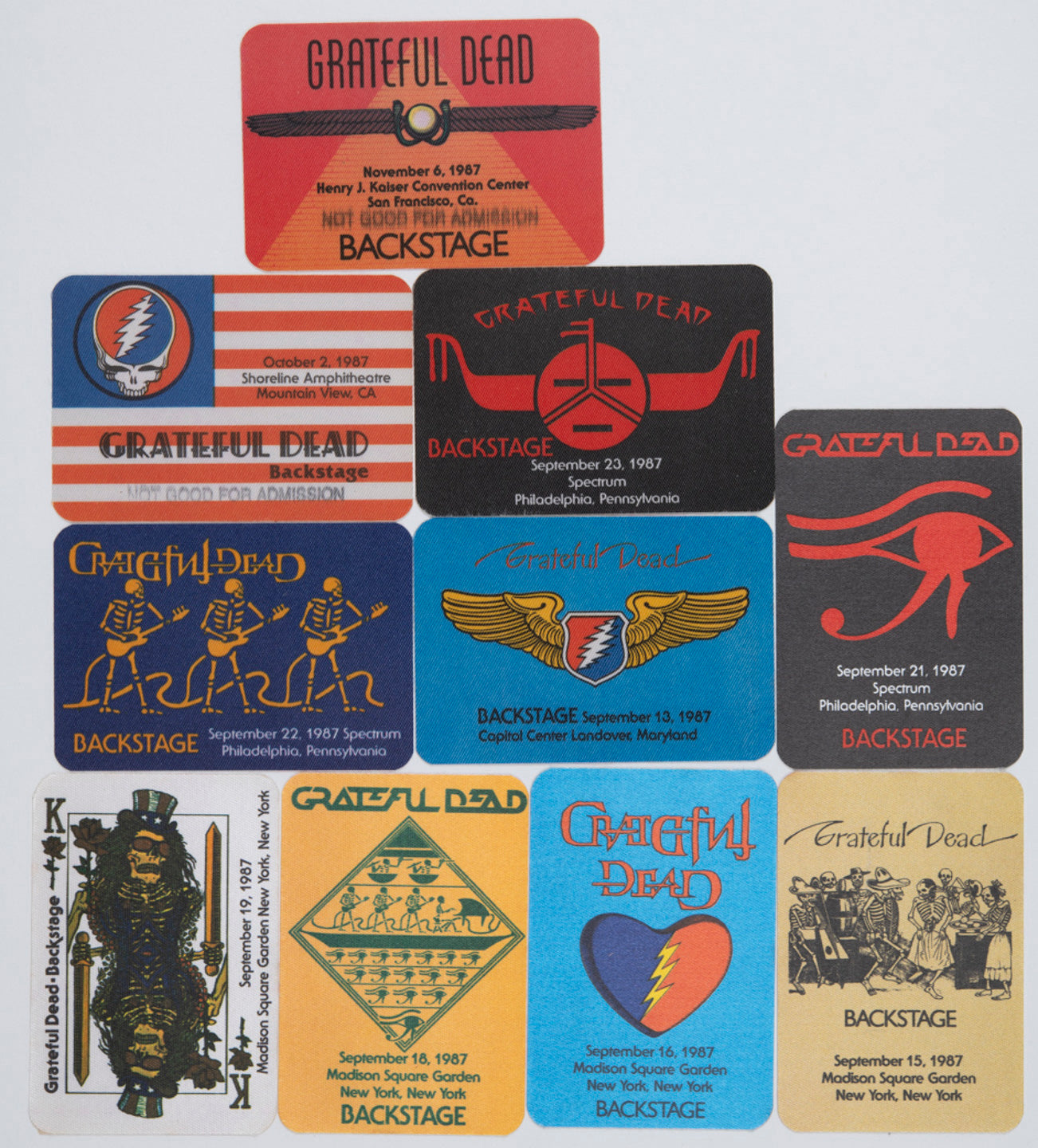 Robbie Taylor Backstage Passes (9/13/1987 - 11/06/1987) Bundle
