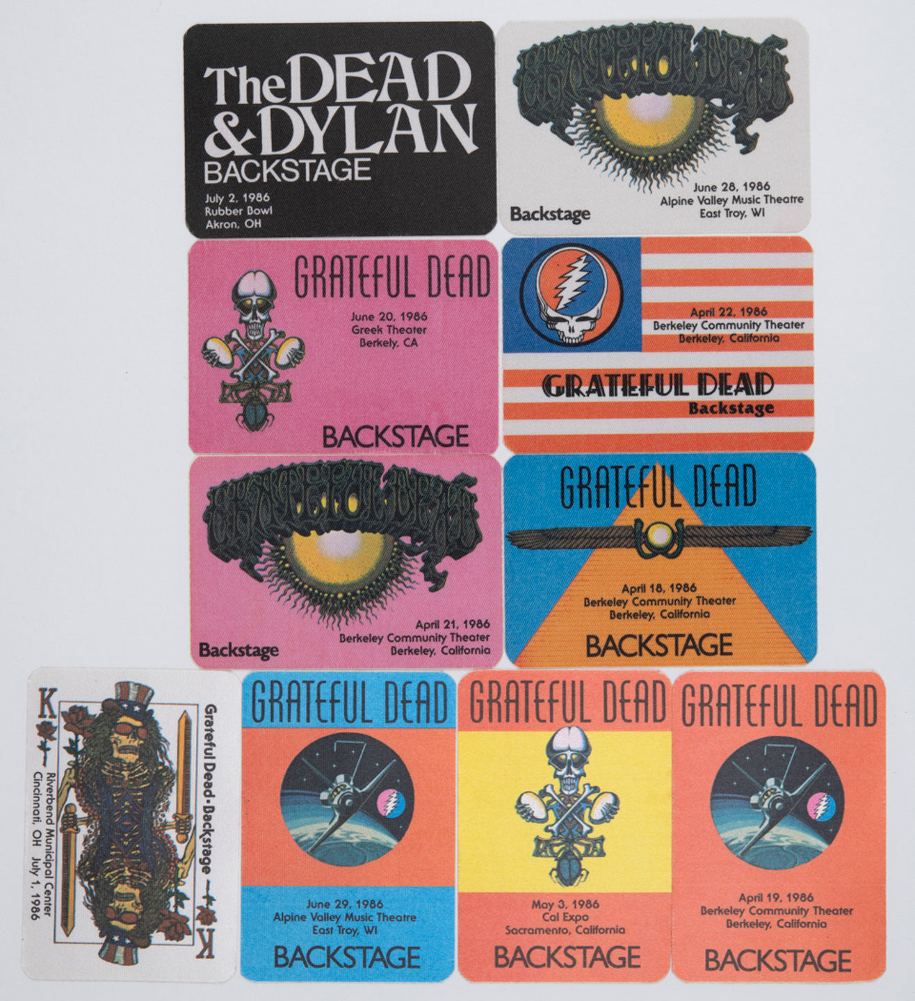 Robbie Taylor Backstage Passes (4/18/1986 - 7/02/1986) Bundle