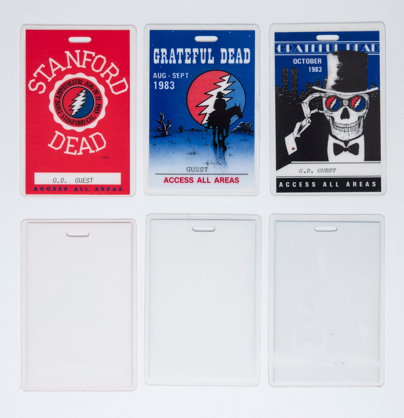 Robbie Taylor August - October 1983 Backstage Laminates