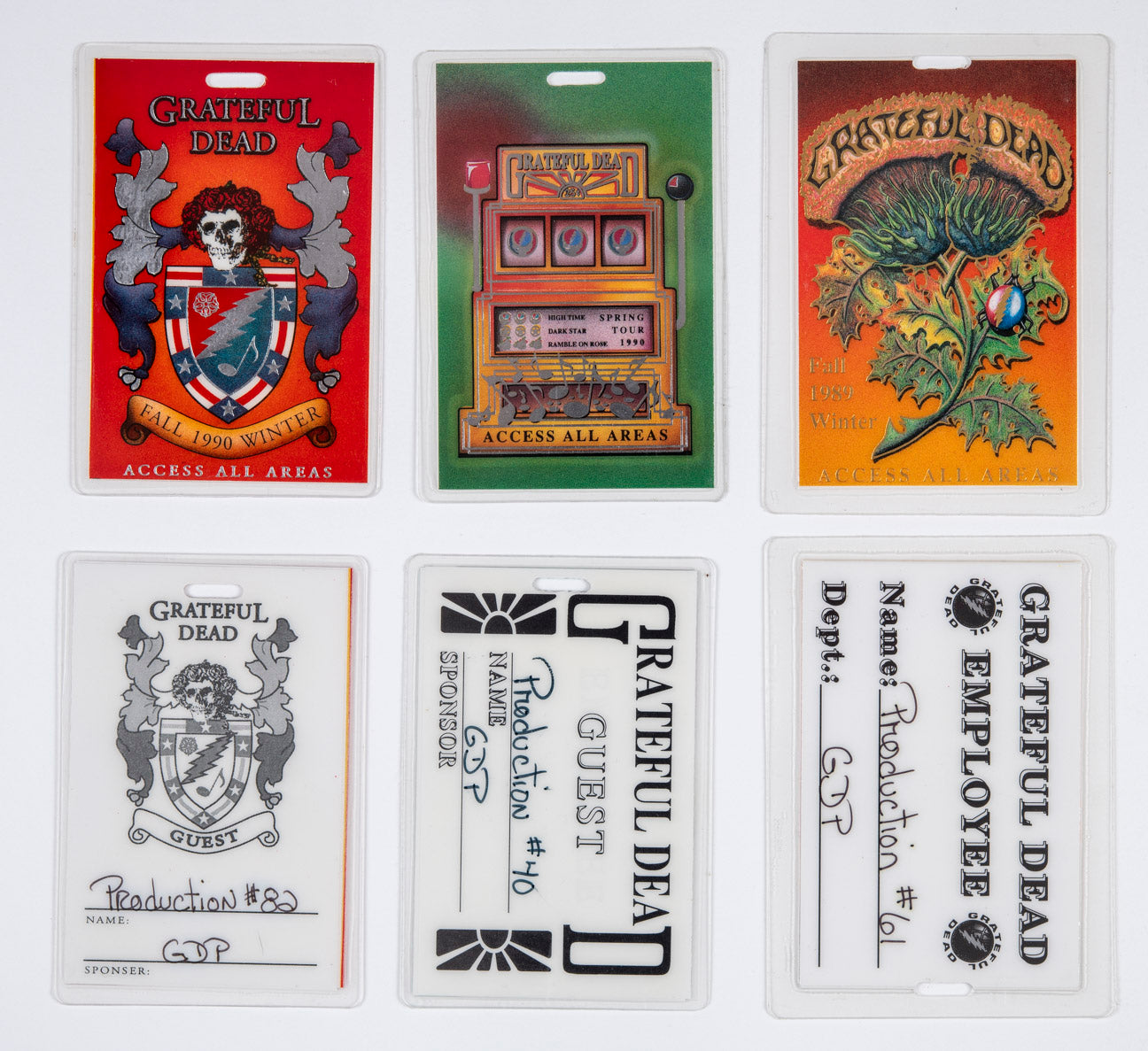 Robbie Taylor All Access Production Laminates (1989-1990) Bundle