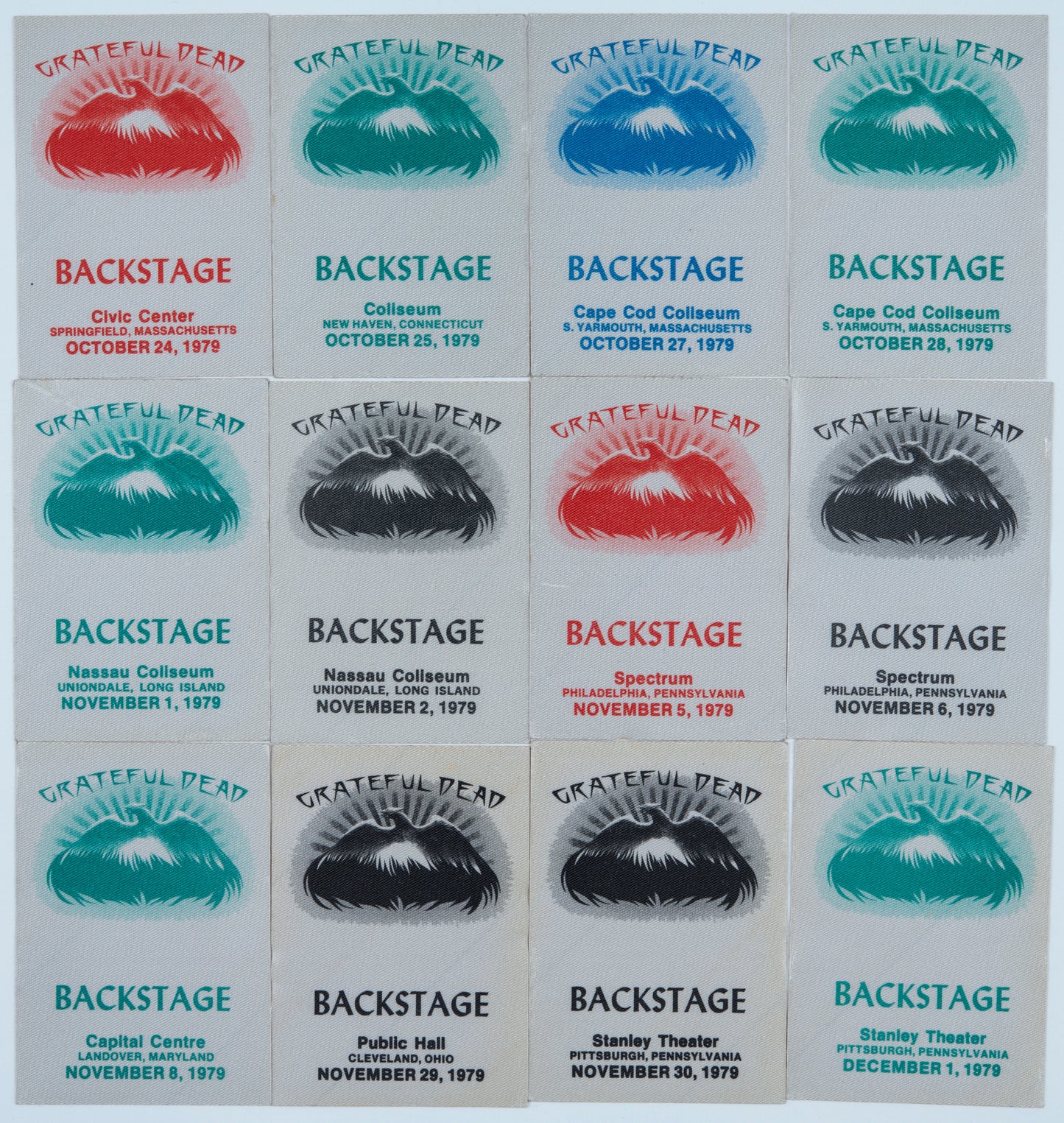 Dan Healy Backstage Passes (10/24/1979 - 12/1/1979) Bundle