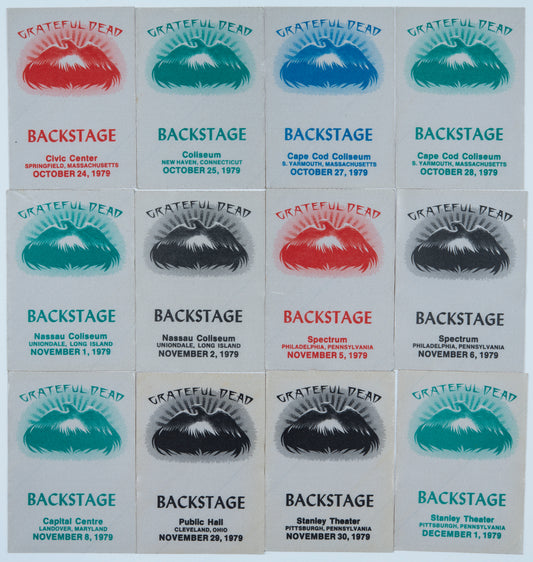 Dan Healy Backstage Passes (10/24/1979 - 12/1/1979) Bundle