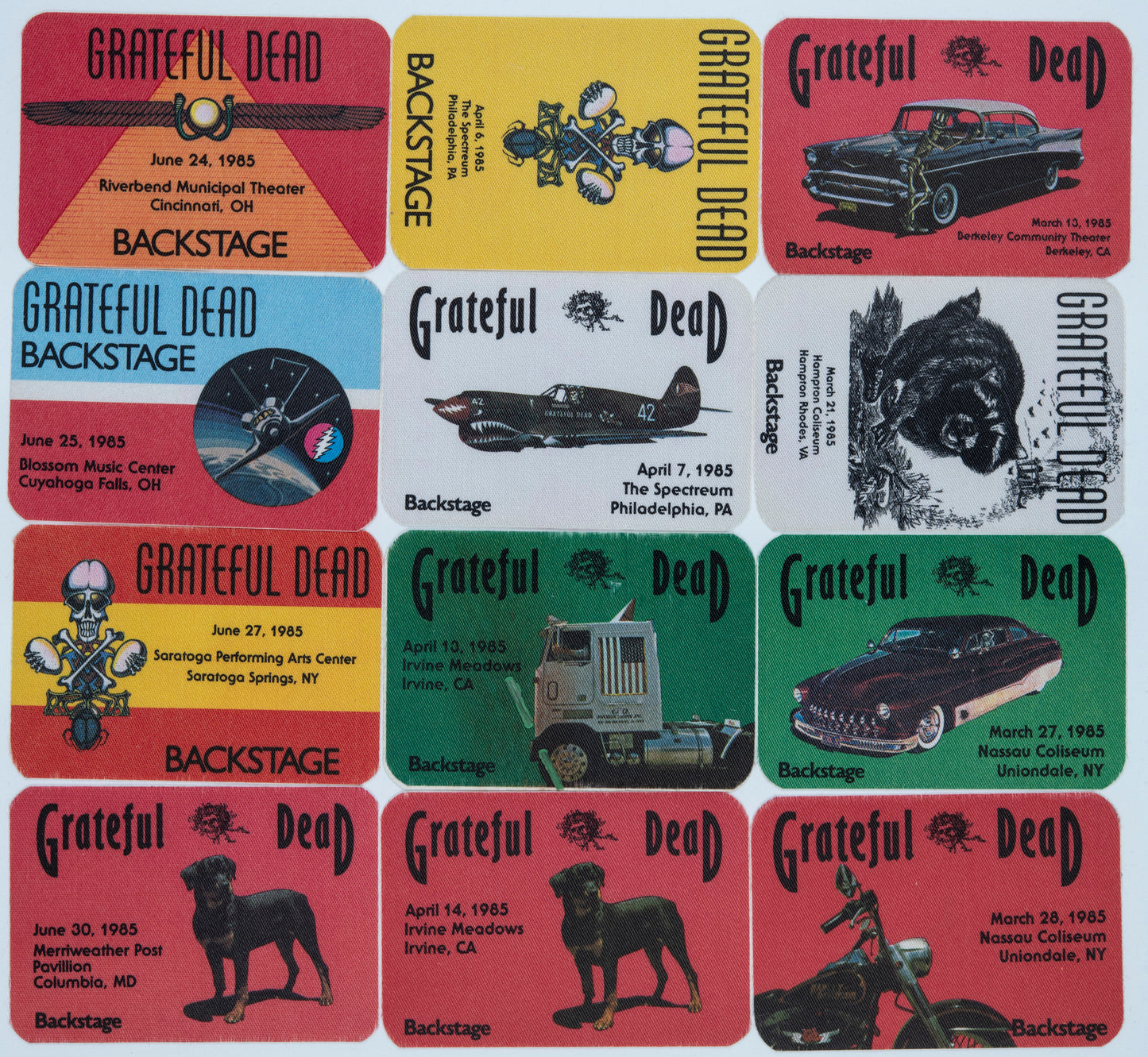 Dan Healy Backstage Passes (3/13/1985 - 6/30/1985) Bundle