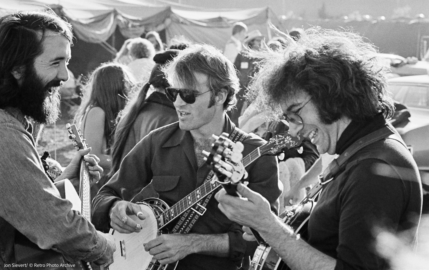 Jon Sievert: Jerry Garcia, Steve Martin & John McEuen, 1974