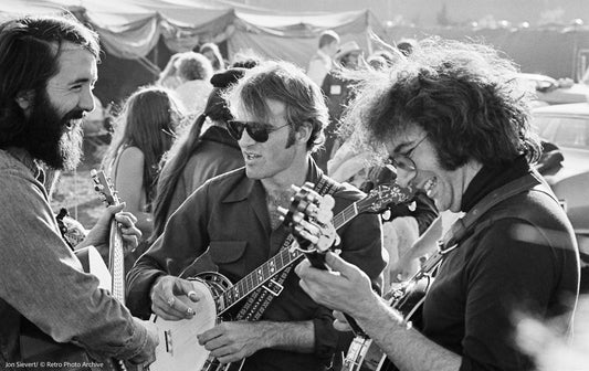 Jon Sievert: Jerry Garcia, Steve Martin & John McEuen, 1974
