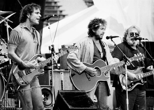 Bob Weir, Bob Dylan and Jerry Garcia - July 19, 1987