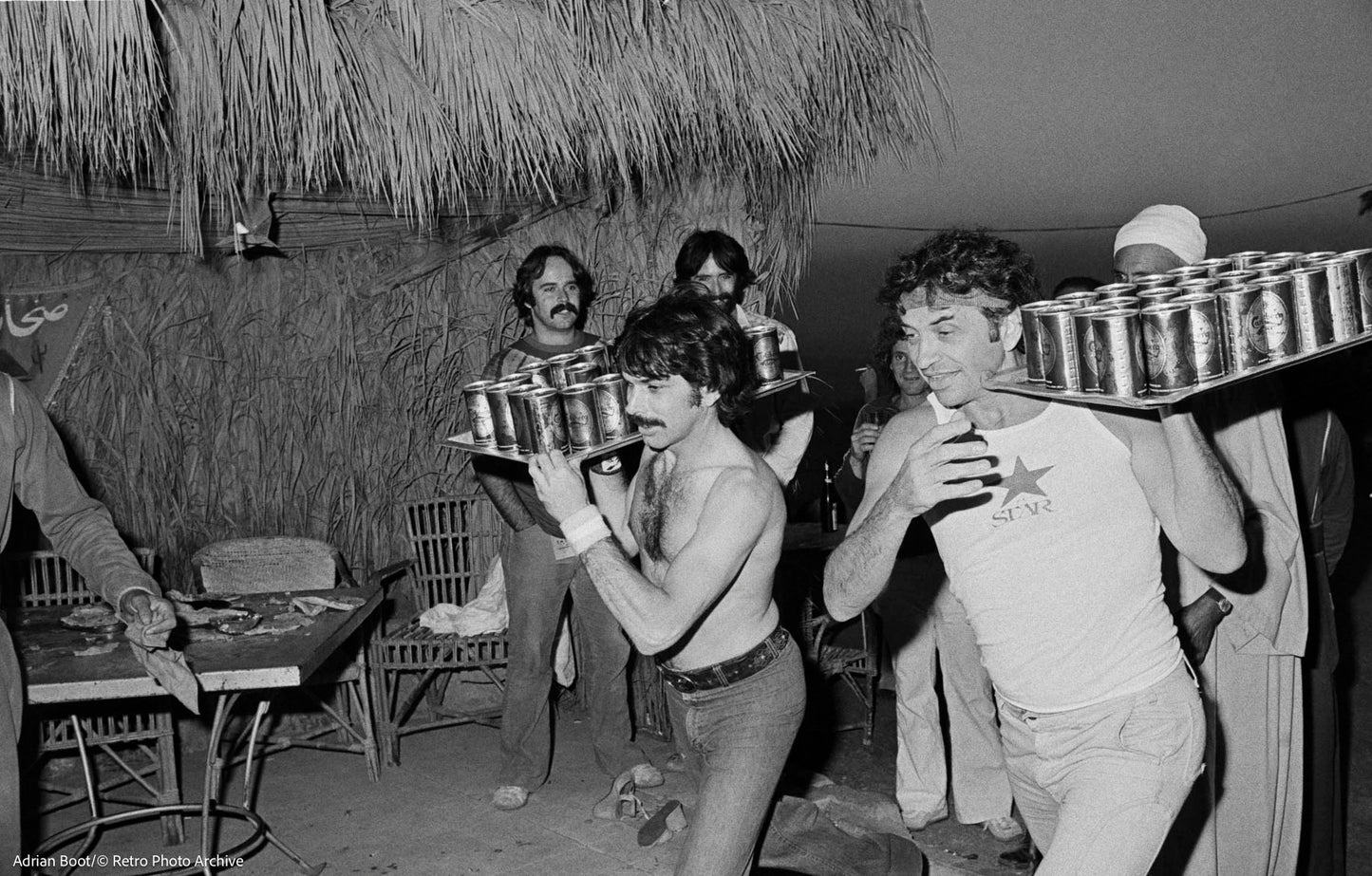 Adrian Boot: Mickey Hart & Bill Graham, Egypt, 1978