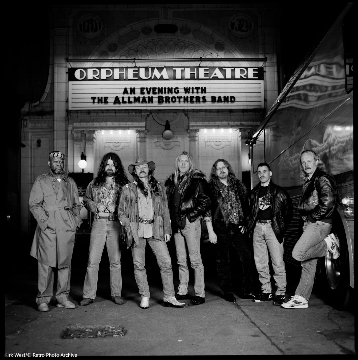 Kirk West: Allman Brothers Band, Orpheum Theatre, 1992