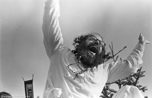 Elizabeth Sunflower: Allen Ginsberg, Polo Fields, 1967