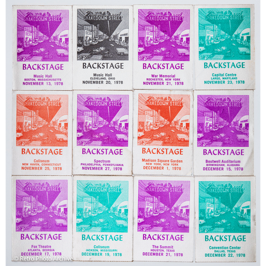 Dan Healy Backstage Passes (11/13/1978 -12/22/1978) Bundle