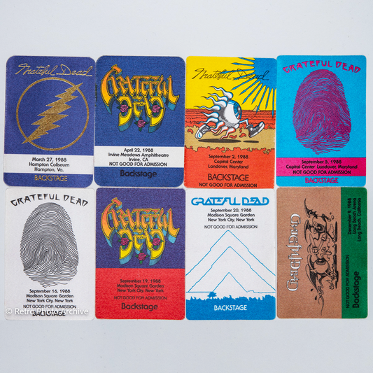 Dan Healy Backstage Passes (03/27/1988 -12/09/1988) Bundle