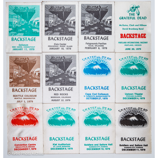 Dan Healy Backstage Passes (12/11/1979 -01/17/1979) Bundle
