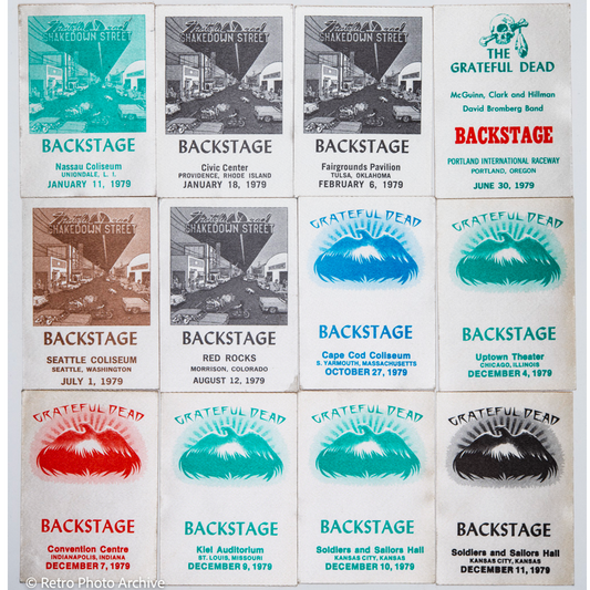Dan Healy Backstage Passes (01/11/1979 -12/11/1979) Bundle