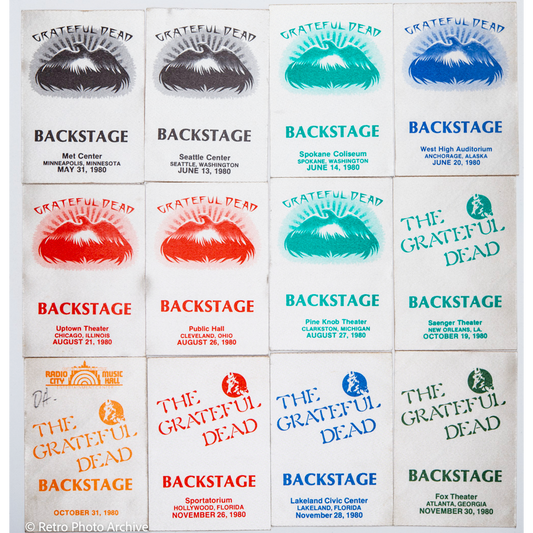 Dan Healy Backstage Passes (05/31/1980 -11/30/1980) Bundle