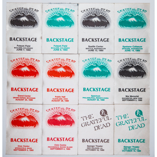 Dan Healy Backstage Passes (06/07/1980 -10/19/1980) Bundle